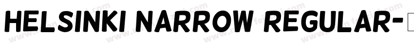 Helsinki Narrow Regular字体转换